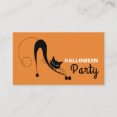 Élégant chat, Halloween Party Ticket Invitation (Devant)