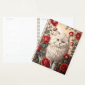 Élégant Chat Perse Vintage Avec Rose (Devant avec enveloppe)