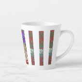 Élégant chat siamois avec Mug floral d'Iris (Droite)