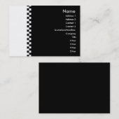 Elegant Checker Profile Card Visitekaartje (Voorkant / Achterkant)