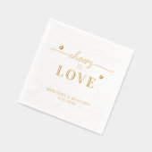 Élégant Cheers À Aimer Personnalisé Coeurs Or Mari (Gauche)