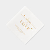 Élégant Cheers À Aimer Personnalisé Coeurs Or Mari (Droite)