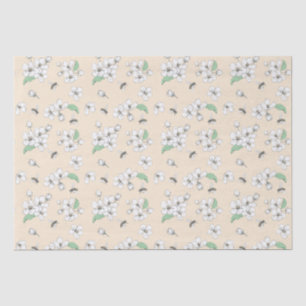 Elegant Cherry Blossom Honeybees Tissue Paper Tissuepapier