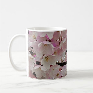 Elegant cherry blossom koffiemok