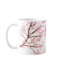 Elegant  cherry blossom sakura calligrafie
