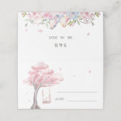 Elegant Cherry Blossom Sakura Wedding (Buitenkant ongevouwen)