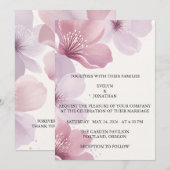 Elegant Cherry Blossom Save the Date (Devant / Derrière)