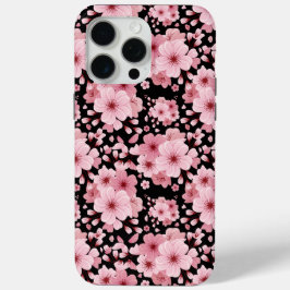 Elegant Cherry Blossom schattig roze bloemmotief iPhone 15 Pro Max Hoesje