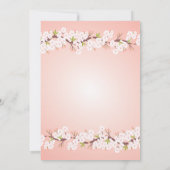 Elegant Cherry Blossom Vrijgezellenfeest Kaart (Achterkant)