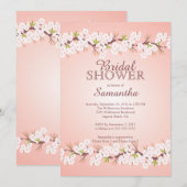 Elegant Cherry Blossom Vrijgezellenfeest Kaart (Voorkant / Achterkant)