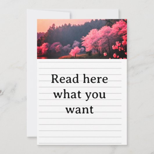 Elegant Cherry Blossom Wedding Invitation - Romant (Devant)