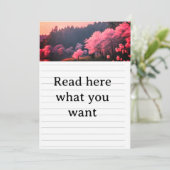 Elegant Cherry Blossom Wedding Invitation - Romant (Debout devant)