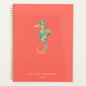 Élégant cheval de mer botanique | Corail (Devant)