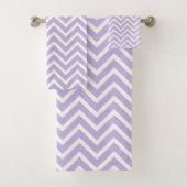 Elegant Chevron Pattern on Gray and White (En situation)
