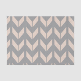 Elegant Chevron Pink and Grey Tissue Paper Tissuepapier