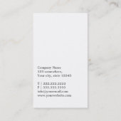 Elegant Chevron Stripes Accountant Visitekaartje (Achterkant)