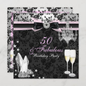 Élégant Chic 50 et fabuleuse invitation d'annivers (Devant / Derrière)