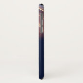 Elegant Chic Abstract Lines, Navy Blue Case-Mate iPhone Case (Achterkant/links)