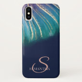 Elegant Chic Abstract, Navy Blue Case-Mate iPhone Case (Achterkant)