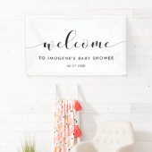 Elegant chic Baby shower Welcome Spandoek (Insitu)