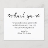 elegant chic bedankt jullie 8 foto ' s collage bru flyer (Achterkant)