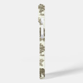 Elegant  Chic Beige Witte Paard Toile Case-Mate iPhone Case (Achterkant / Links)