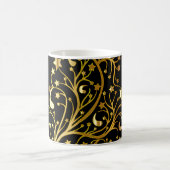 Élégant Chic Black Gold Stars Stylish Party Mug (Centre)