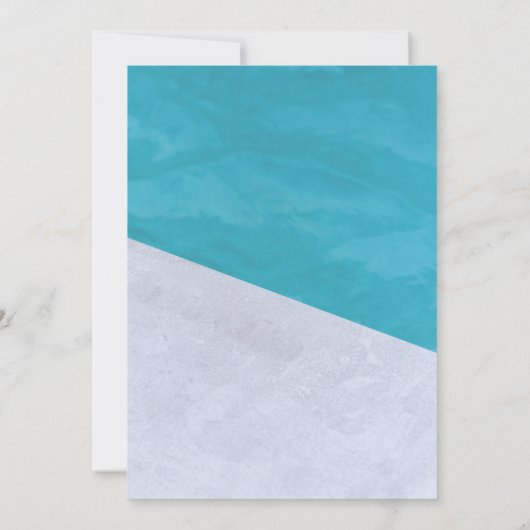 Elégant chic bleu gris Faire-part de mariage rusti (Dos)