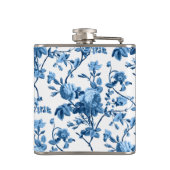 Elegant Chic  Blue Roos Floral Heupfles (Achterkant)