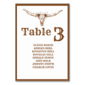 Elegant & Chic Boho Western Cowboy Naam Bruiloft Kaart (Voorkant)