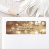 Elegant Chic Bokeh, het Etiket van het Adres van d (Insitu)