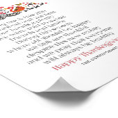 Elegant Chic Botanicals Thanksgiving Poem Poster (Hoek)