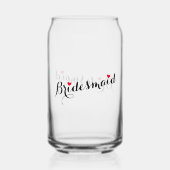 Élégant Chic Bridesmaid Mariage de coeur Bachelore (Recto)