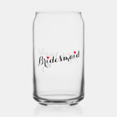 Élégant Chic Bridesmaid Mariage de coeur Bachelore (Verso)