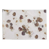 Elegant Chic Brown beige Rozen Floral Toile Kussensloop (Achterkant-Rechts)