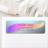 Élégant Chic, Brush Stroke, Étiquette de adresse b (En situation)