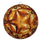 Elegant Chic Copper Gold Kerstster Dartbord (Voorkant)