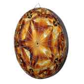 Elegant Chic Copper Gold Kerstster Dartbord (Voorkant Rechts)