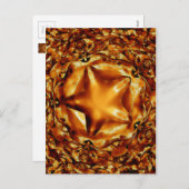 Elegant Chic Copper Gold Kerstster Feestdagenkaart (Voorkant / Achterkant)