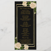 Elegant Chic Corner Ivory Roses programme de maria (Dos)