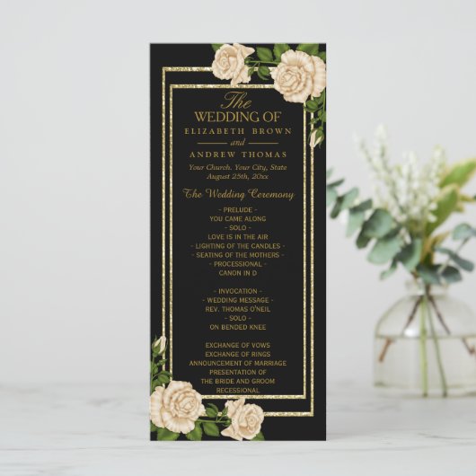 Elegant Chic Corner Ivory Roses programme de maria (Debout devant)