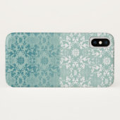 Elegant Chic Damask Lace Florals afgesloten Case-Mate iPhone Case (Achterkant (horizontaal))