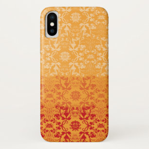 Elegant Chic Damask Lace Florals afgesloten iPhone X Hoesje