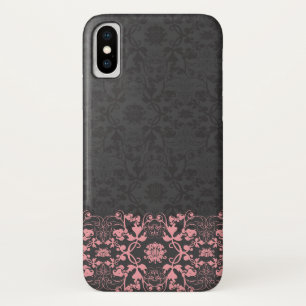 Elegant Chic Damask Lace Florals afgesloten iPhone X Hoesje