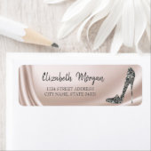 Elegant Chic Diamond High Heed Address Label (Insitu)