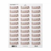 Elegant Chic Diamond High Heed Address Label (Full Sheet)
