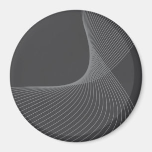 Elegant, chic, eenvoudig, modern grafisch patroon magneet