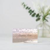 Élégant Chic élégant, Carte de fidélité Bokeh Glit (Debout devant)