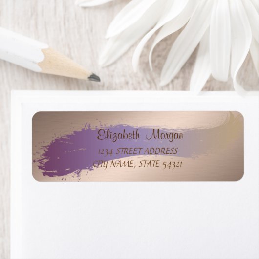 Élégant Chic, Étiquette de adresse de pointes de b (En situation)