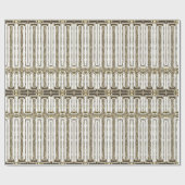 Elegant Chic Faux Gold Foil White Cadeaupapier (Vlak)